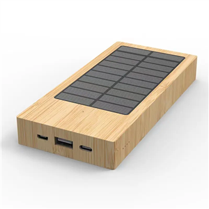 竹木工艺太阳能充电宝10000毫安
